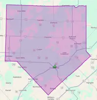 Map of Good Sheppard Catholic School boundary area