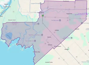 Map of Holy Family Catholic School boundary area