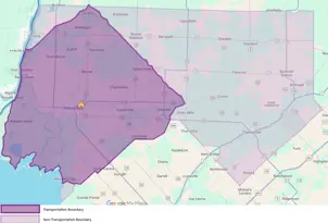 Boundary map of Christ the King Catholic School in Wallaceburg